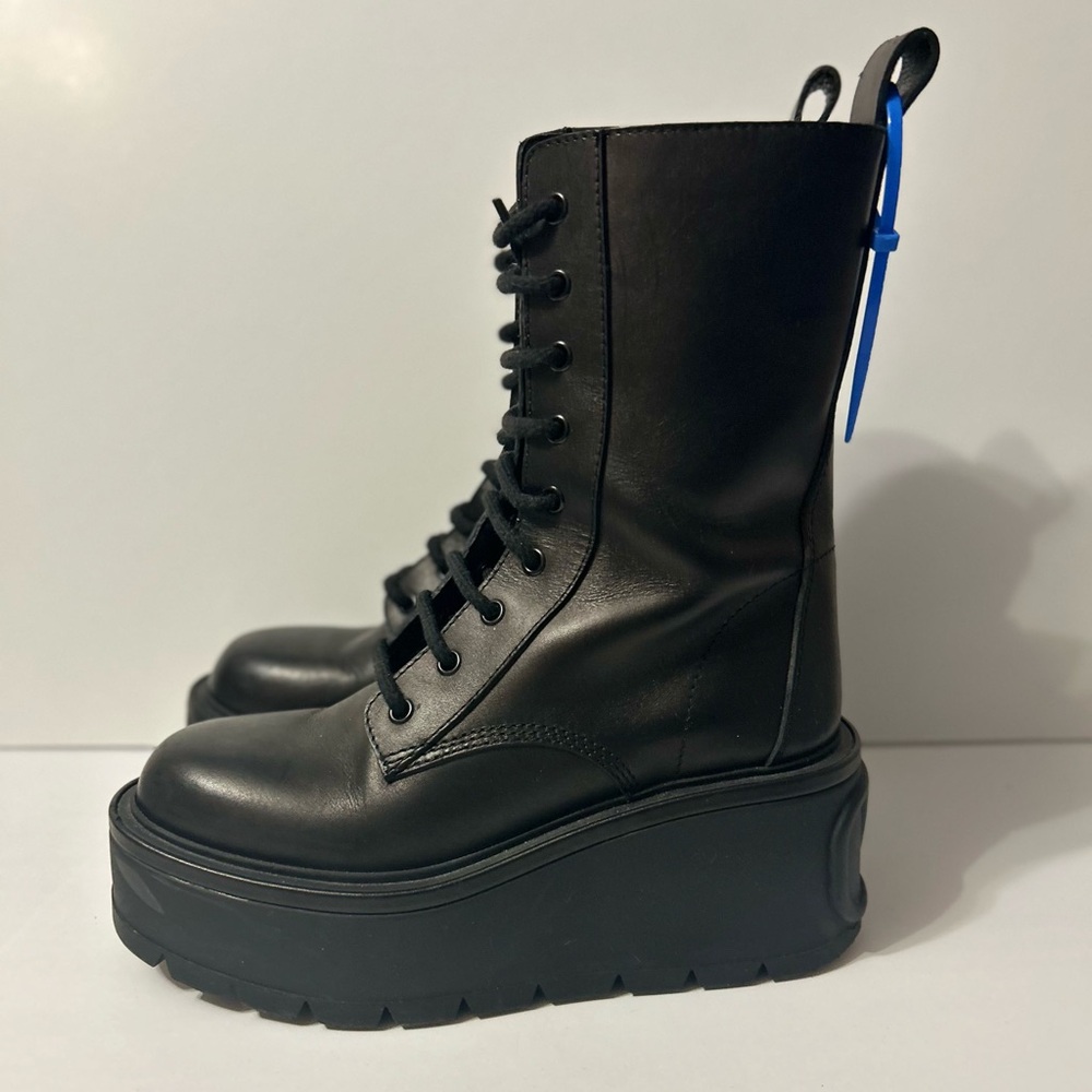 ⭐️Valentino VLOGO Platform Lace-up Combat Boots⭐️ As Is - Picture 4 of 13